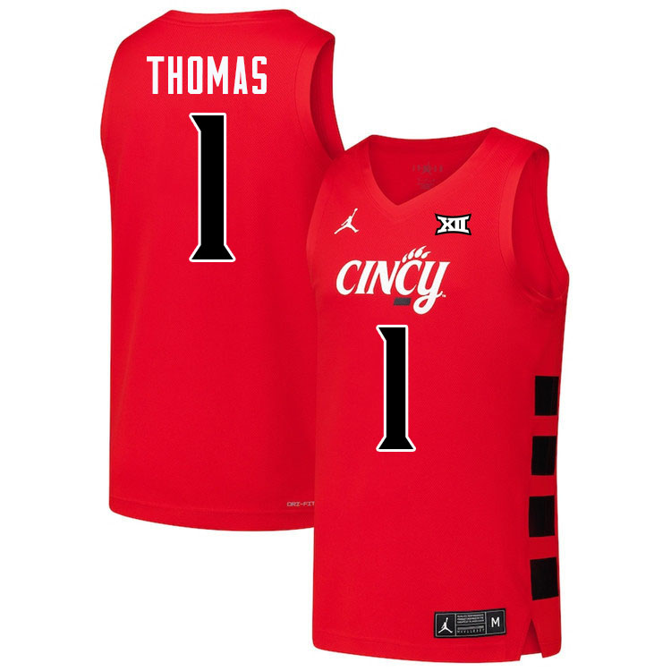 Day Day Thomas Cincinnati Jersey,Cincinnati Bearcats #1 Day Day Thomas Basketball Jersey Youth-Red